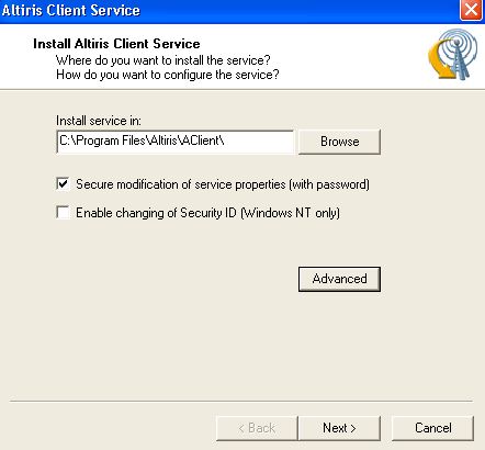install client